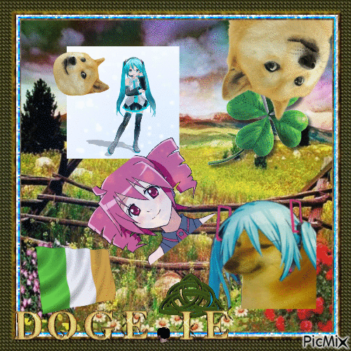 introductory gif with doge and hatsune miku